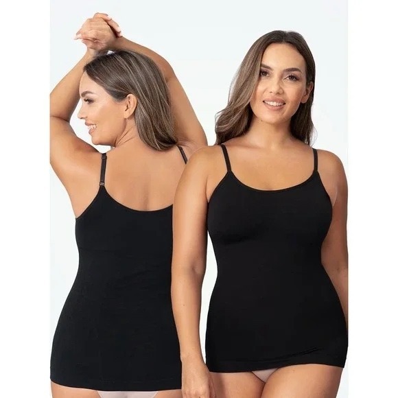 Shapermint Essentials Scoop Neck Cami Shaping Top Black XL NWT - Picture 1 of 5